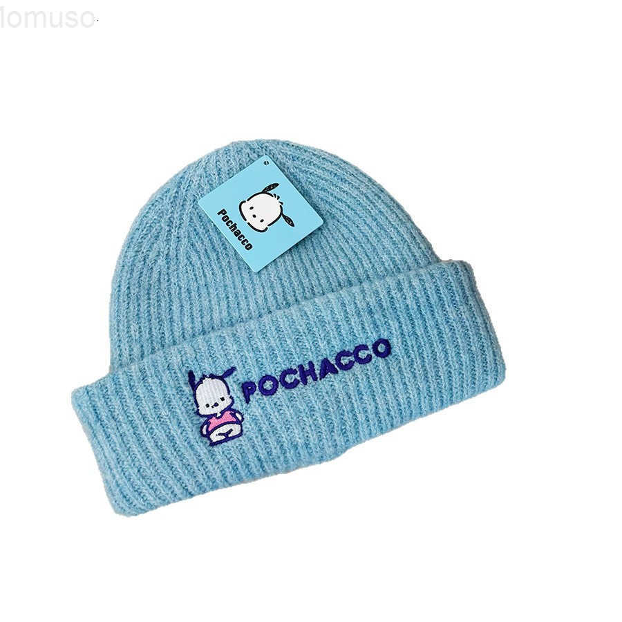 Sanrio Genuine Childrens Hat Autumn Winter Kuromi Knitted Hat Boys Girls Baby Warm Pullover Knit Hat H251110
