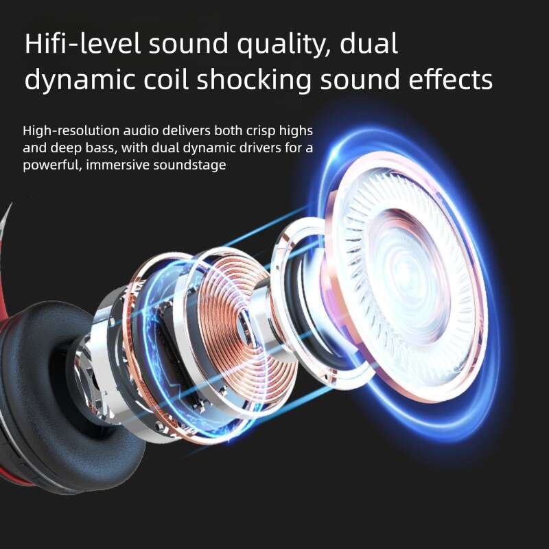 Famous Brand New Over Ear Headphones Long Battery Life Wireless Deep Bass HIFI Sound Quality Bluetooth Earphones