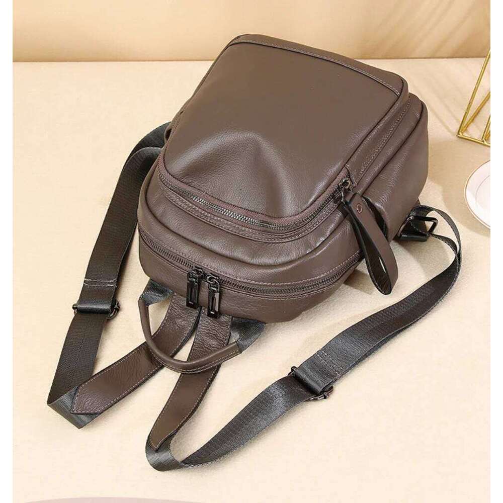 New Designer Women Fashion Luxurious Leather Duffel Bag Large-Capacity Commuter Backpack Shopping Shoulder Vintage Bag St251110