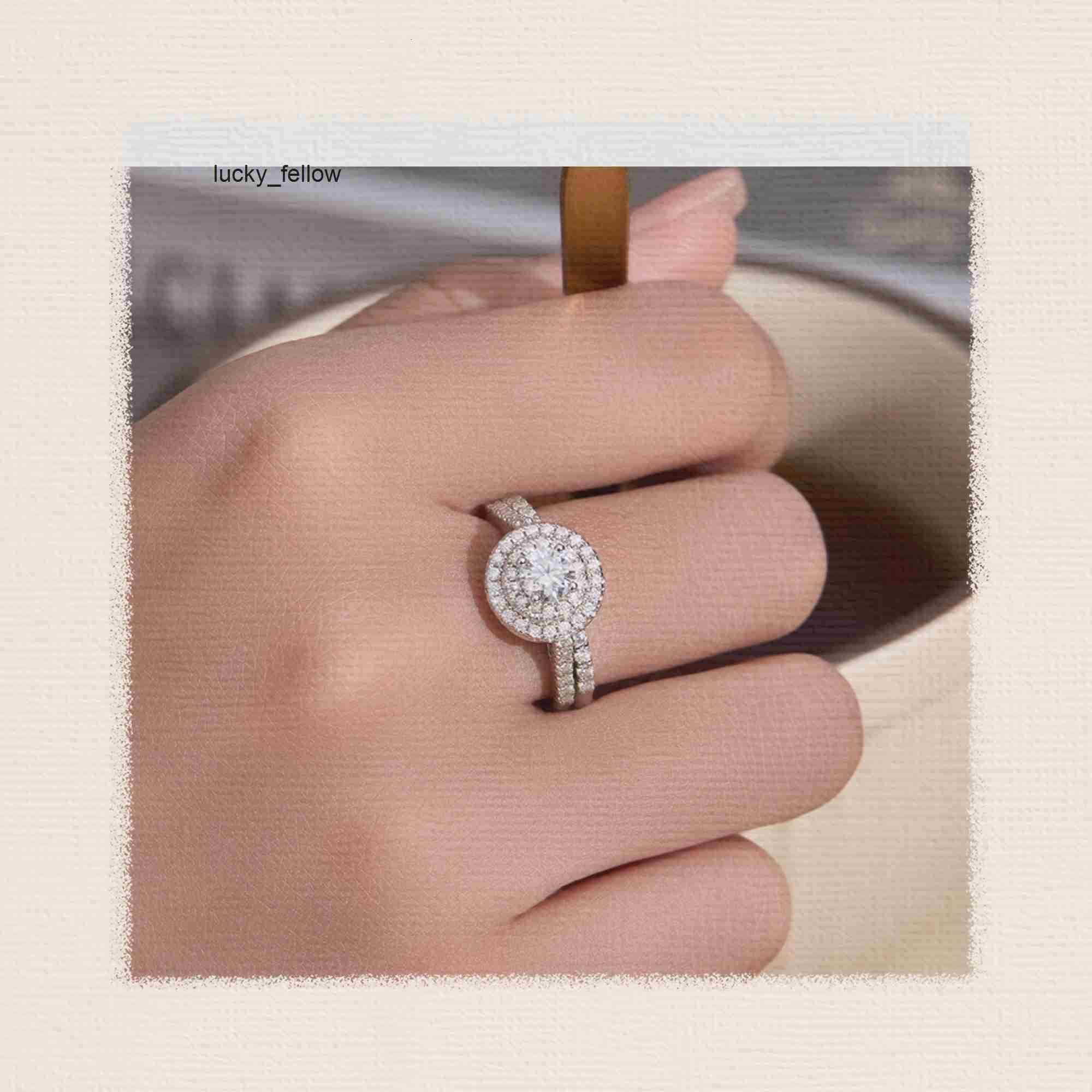 925 Sterling Silver Moissanite Diamond Wedding Ring Gift High Quality GRA VVS D Color Moissanite Promise Ring Jewelry