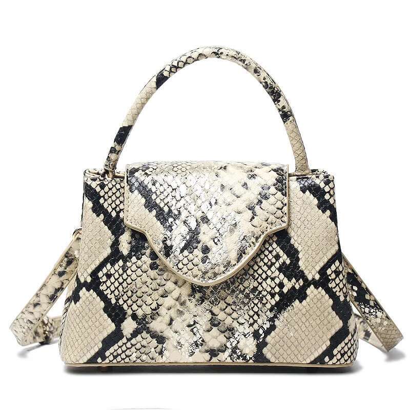 2023 Fashion New Snake Handbag Brand Design Women Loved Shoulder Tote Bag Ostrich Leather Pouch