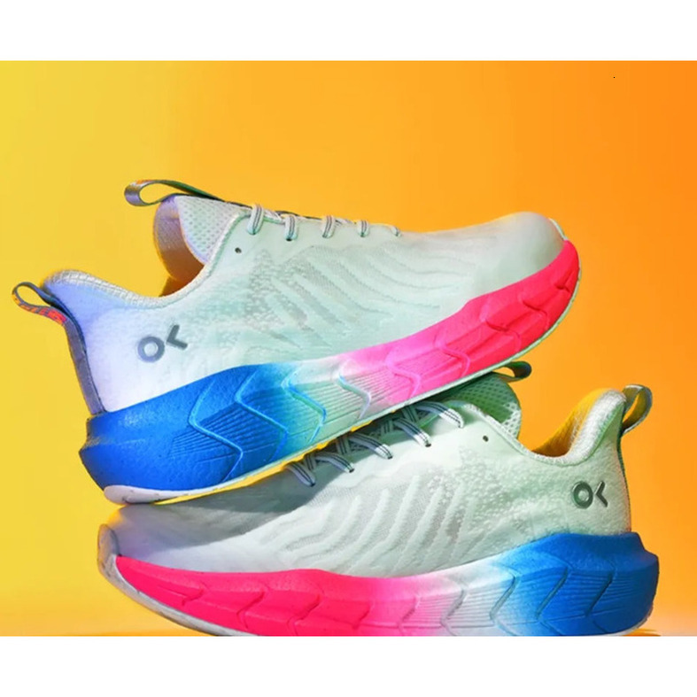 ONKE Women's Shoes Breathable High Elastic Lightweight Carbon Plate Running Shoes Autumn Mesh Couple Sports Shoes