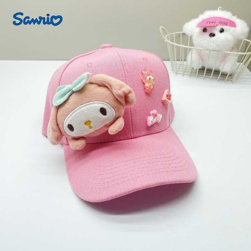 Sanrio New Cute Cartoon Doll Baseball Cap Cinnamoroll My Melody Sun Hat for Children H251110