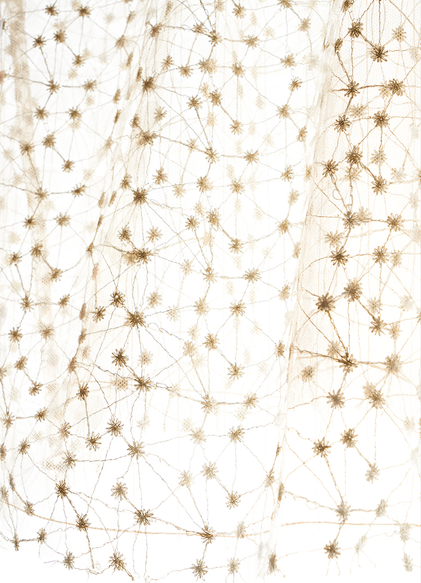 Women's Beige Large Sequin Scoop Neck Sleeveless Top, Flared Silhouette Party Blouse