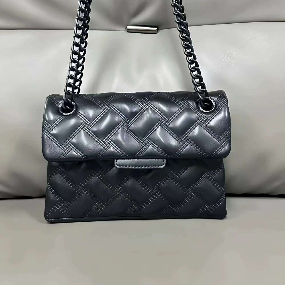 K G Designer Black Mini Crossbody For Women Dia Lattice PU Leather Chain Shoulder Eagle Head Dacron Fashion Bag