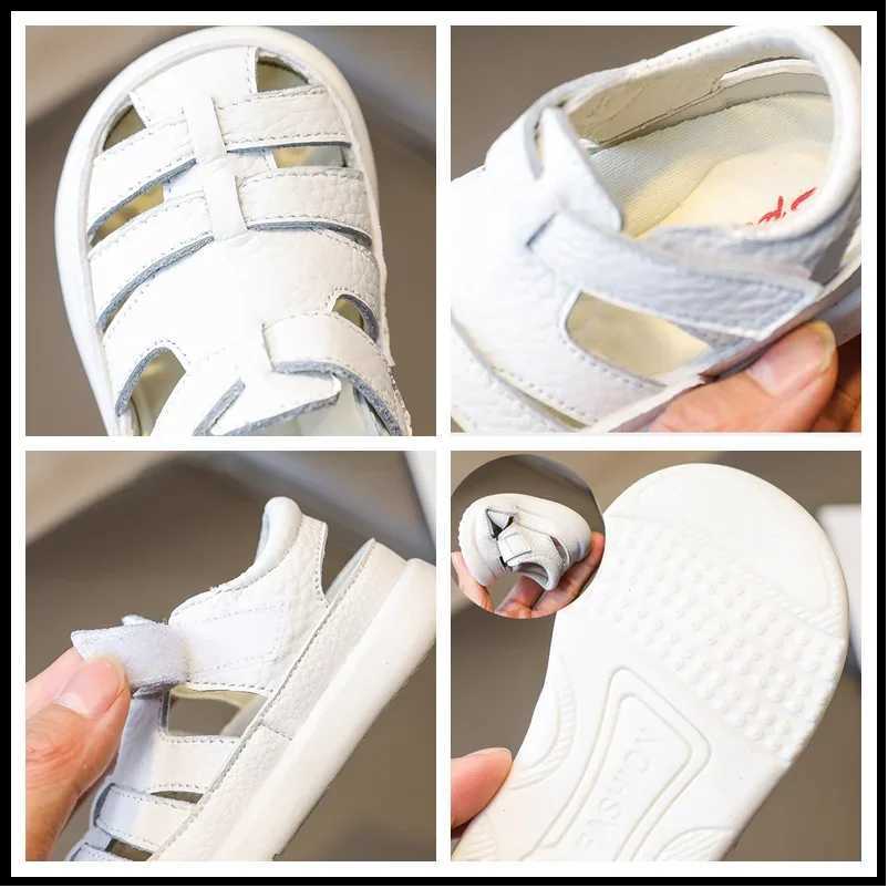 Baby boys sandals girls casual shoes summer baby and toddler shoes anti slip leather sports beach sandals Z250410