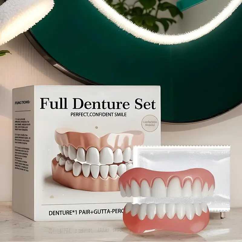 Silicone dental kit natural safety professional denture protection upper and lower teeth soft dental kit oral hygiene care M250410