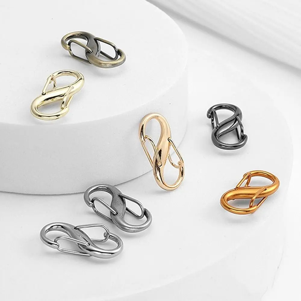 2Pcs DIY Chain Bag Adjustable Buckle Metal Clasp Removable Buckle Bag Accessory Chain Extension Shortening S Type Shape Clasp 251110