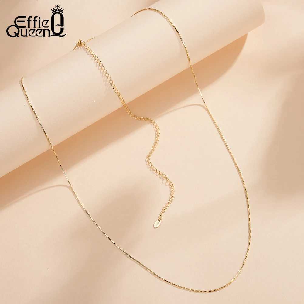Effie 14K Warm Belly Box Gold Waist Chain Summer Beach Adjustable 925 Pure Silver Body Belly Chain CW02 X250410