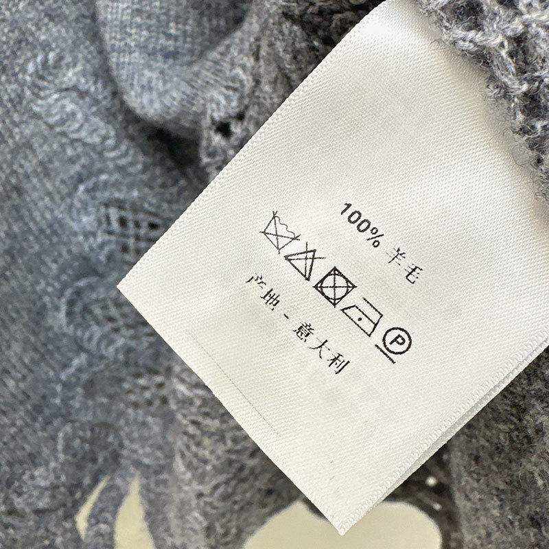 Luxury Designer Women's Wool Blend Embroidered Lace Sweater Round Neck Long Sleeve Loose Knit Pullover Multiple Colors Fall Winter New Arrival So