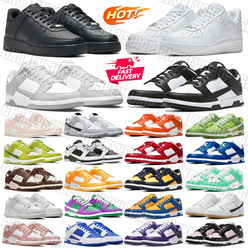 One Designer panda White black Running shoes 1 mens trainers Rubber leather Classic splicing Womens sneakers outdoor sport shoe Factory Direct Sale