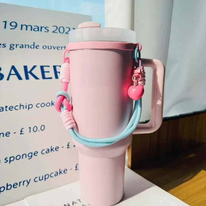Fashionable cup Woven Portable Water Cup Hand-held For 6-10cm Cup Mouth Lanyard Cup Sle for Thermo Accessory Y251110