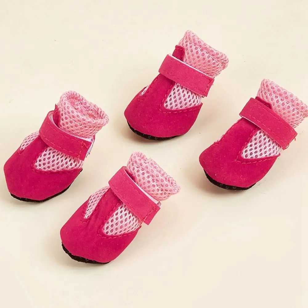 4 pieces/set of comfortable pet rain boots anti slip protection dog care mats easy to clean breathable dog boots indoor T2504010