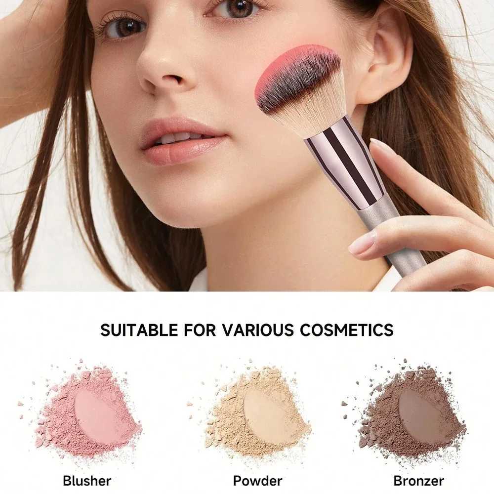 Professional Angled Foundation Brush - Premium Synthetic Kabuki Makeup Brush for Liquid Powder Foundation Bronzer Contour L251110