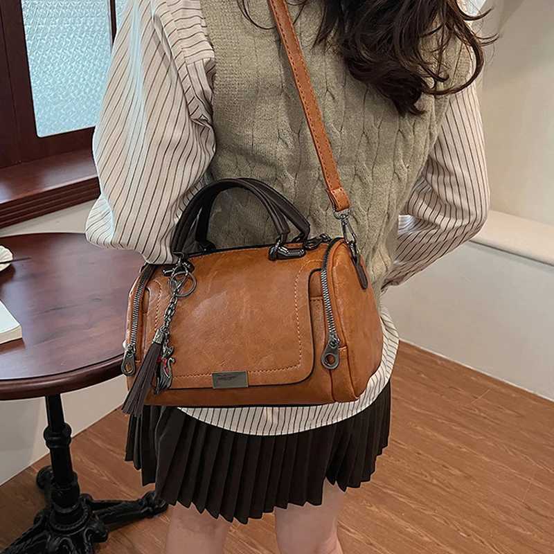 Women Crossbody Bag Pillow Bags Big Capacity Fashion Single Shoulder Bags Vintage All Match Boston Crossbody Bags K251110