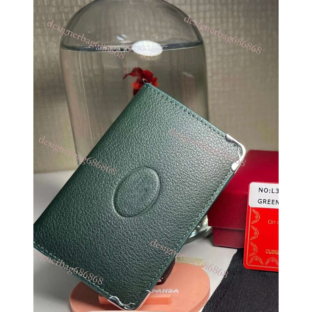 Designer Bag Brand Vertical Business Card Holders Genuine Leather Wallets Handmade Mini Clutches Money Clips Coin Purses Holiday Gifts