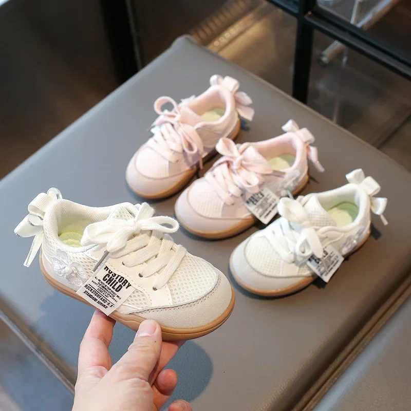 2025 New Girls Sneakers Fashion Sweet Versatile Children Causal Shoes Mesh Breathable Spring Autumn Kids Running Sneakers SoftT251110