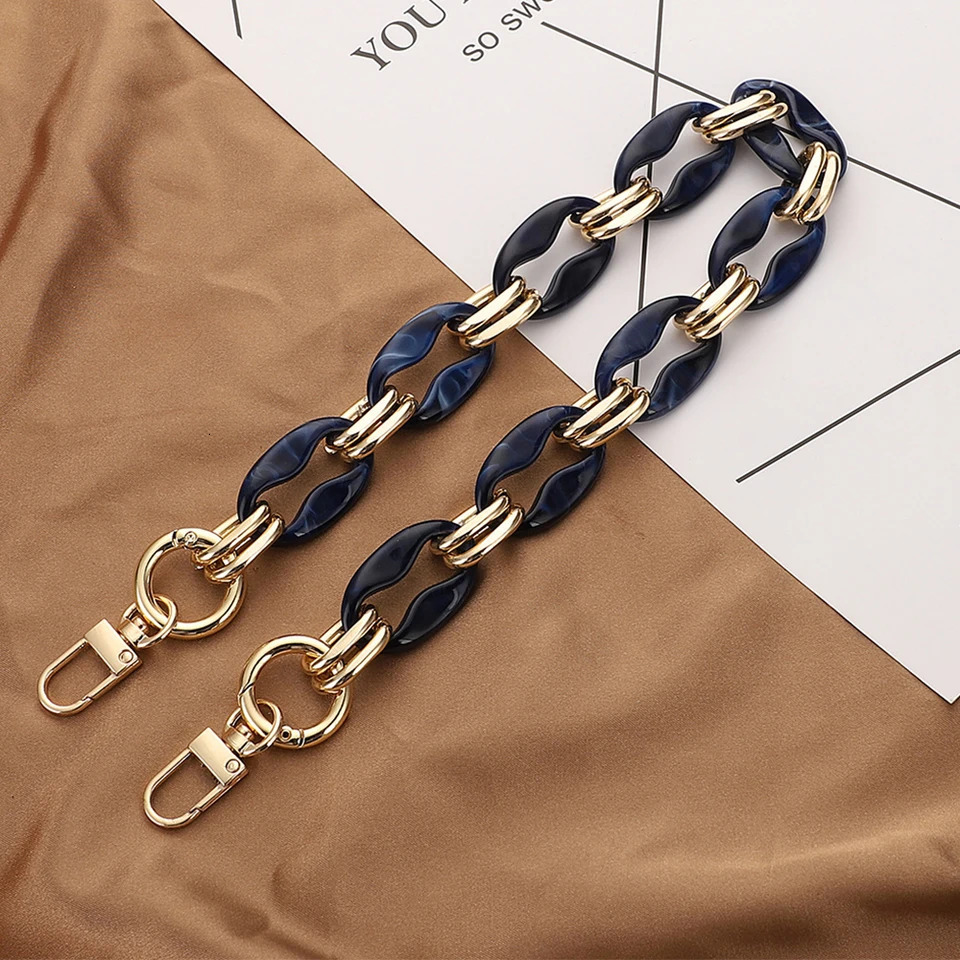 40/60cm Acrylic Handbag Chains DIY Shoulder Bag Strap Purse Hanging Handles Chains Bag Parts Accessories 251110