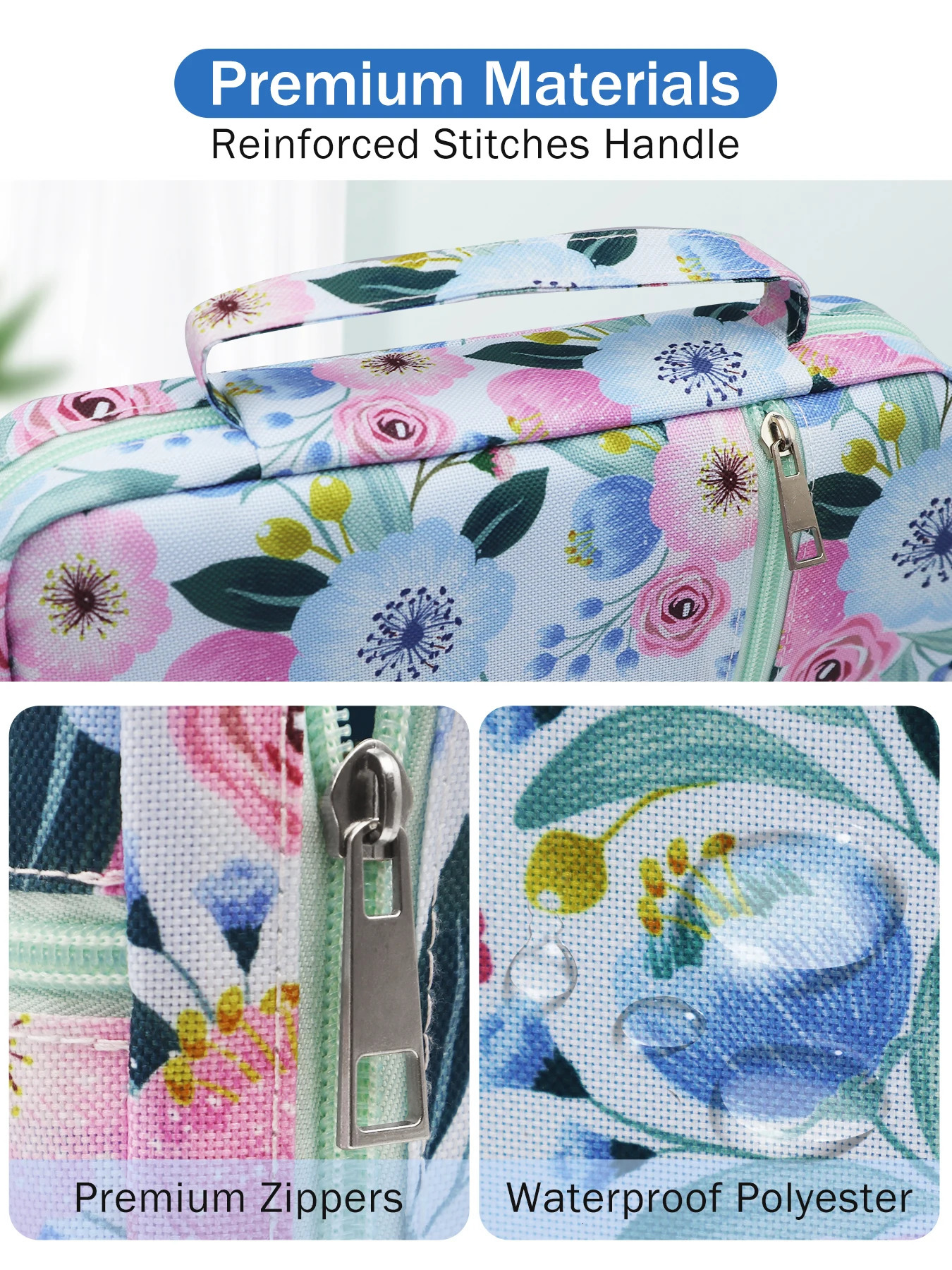 Bible Cover Floral Case With Handle Pocket Book Carrying Organizer Bag Bookmark For Girls Catholic 251110