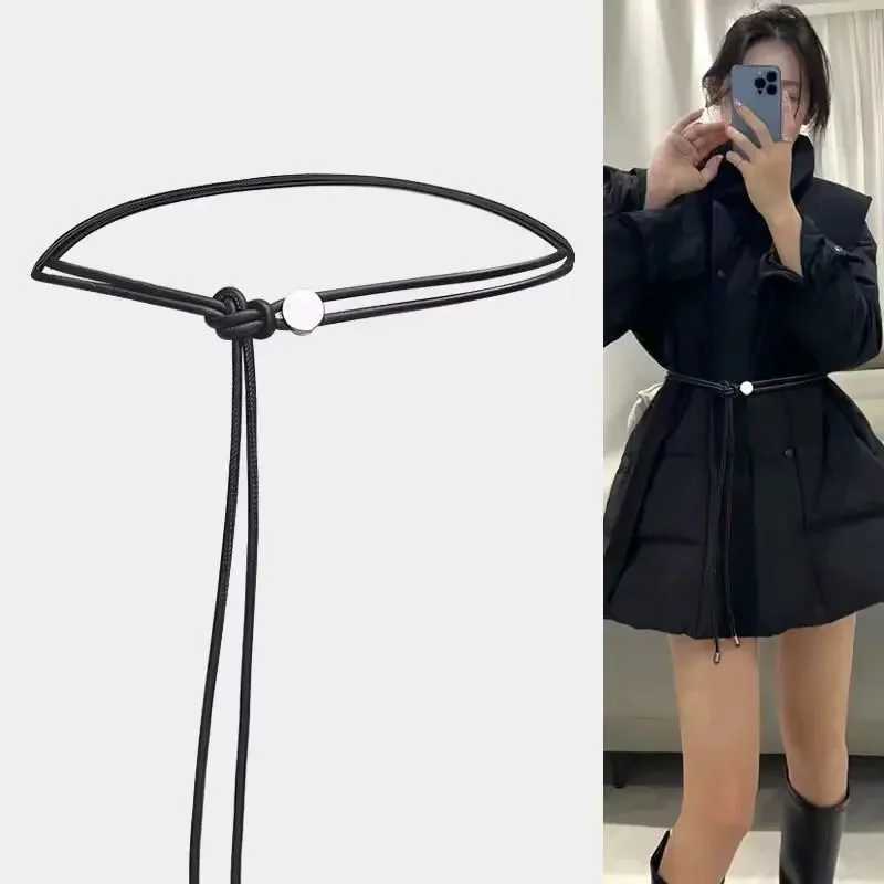 New Fem Waist Chain Dress with Long Waist Rope Knot Thin Strap Simple Decorative Tie Comes with Retro Dress String 30cm X250410