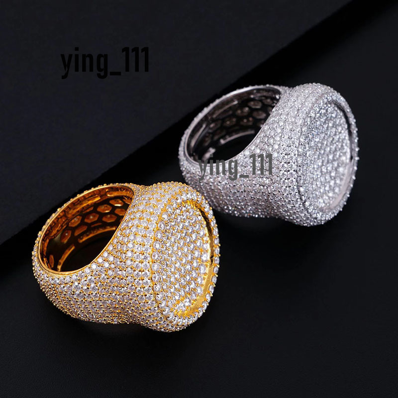 New Design Mens Jewelry Vvs Diamond 925 Silver Iced Out Moissanite Hip Hop Ring
