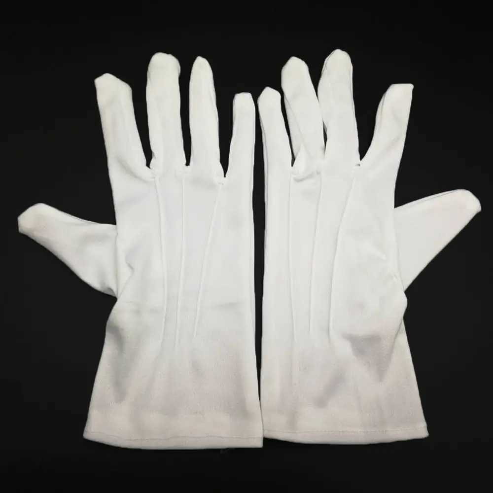 1Pair White Formal Gloves Tuxedo Honor Guard Parade Inspection Collection Serve L251110