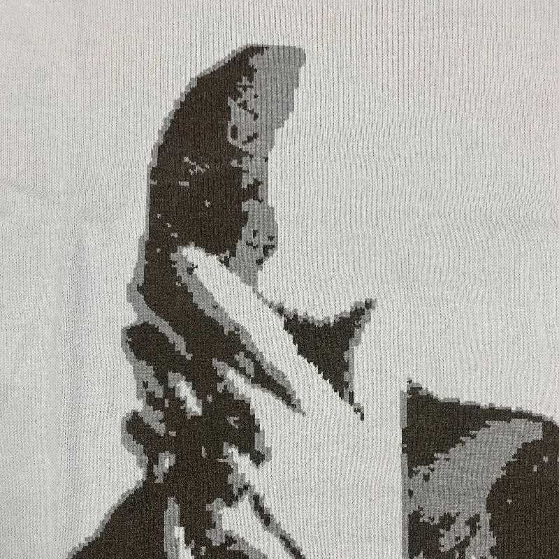 Fashion Mens Y2k Sweaters Womens Knitting Gothic Print Pattern O Neck Pullover Sweater Streetwear Girls Oversized Harajuku Knitwear Y251110