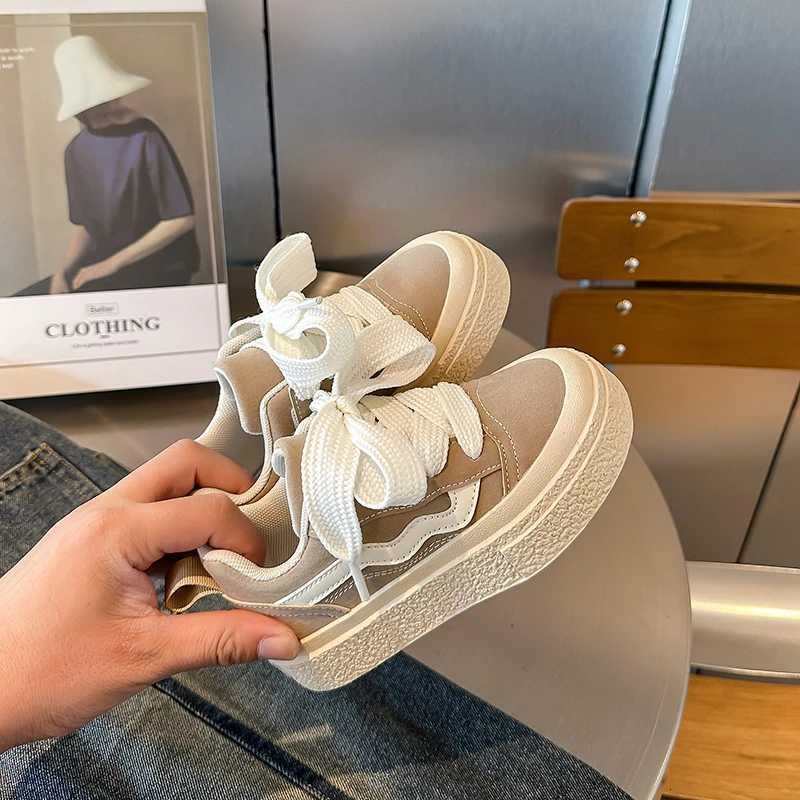 Childrens Sports Shoes 2024 Fall New Girls Non-slip Soft Sole Casual Shoes Boys Light Canvas Sports ShoesT251110