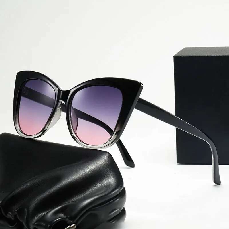 Classic Vintage Sexy Cat Eye Sunglasses Women Brand Designer Retro Oversized Cateye Female Sun Glasses UV400 Gafas De Sol Mujer