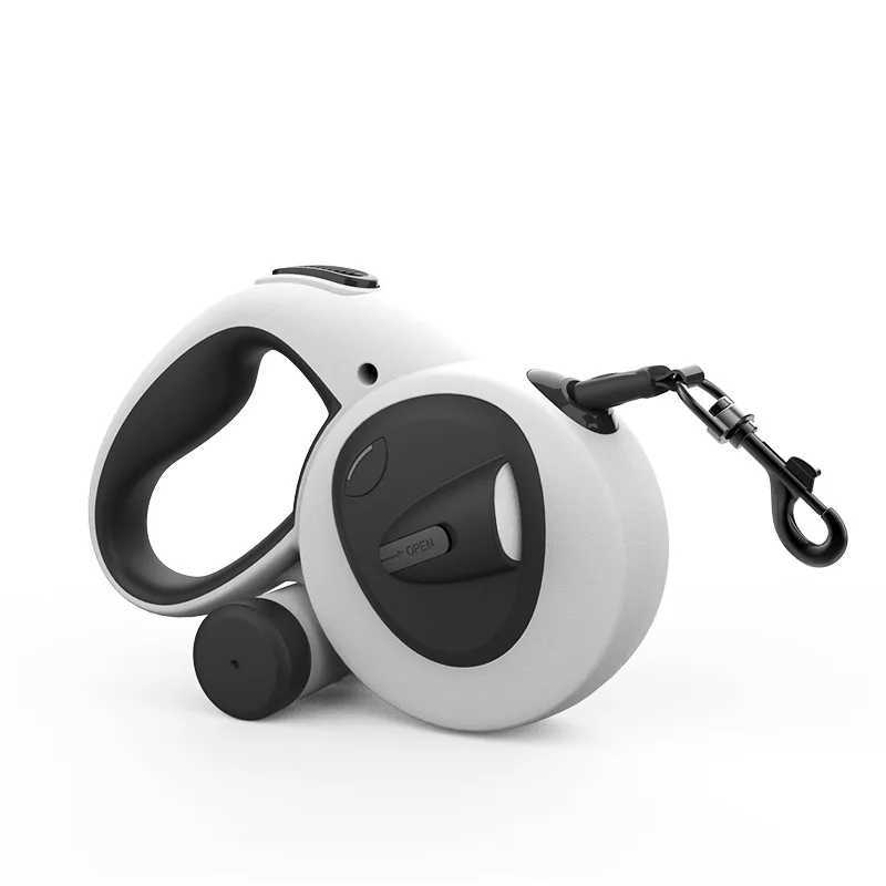 5M pet automatic retractable leash reflective dog leash LED light walking explosion-proof dog leash J251110