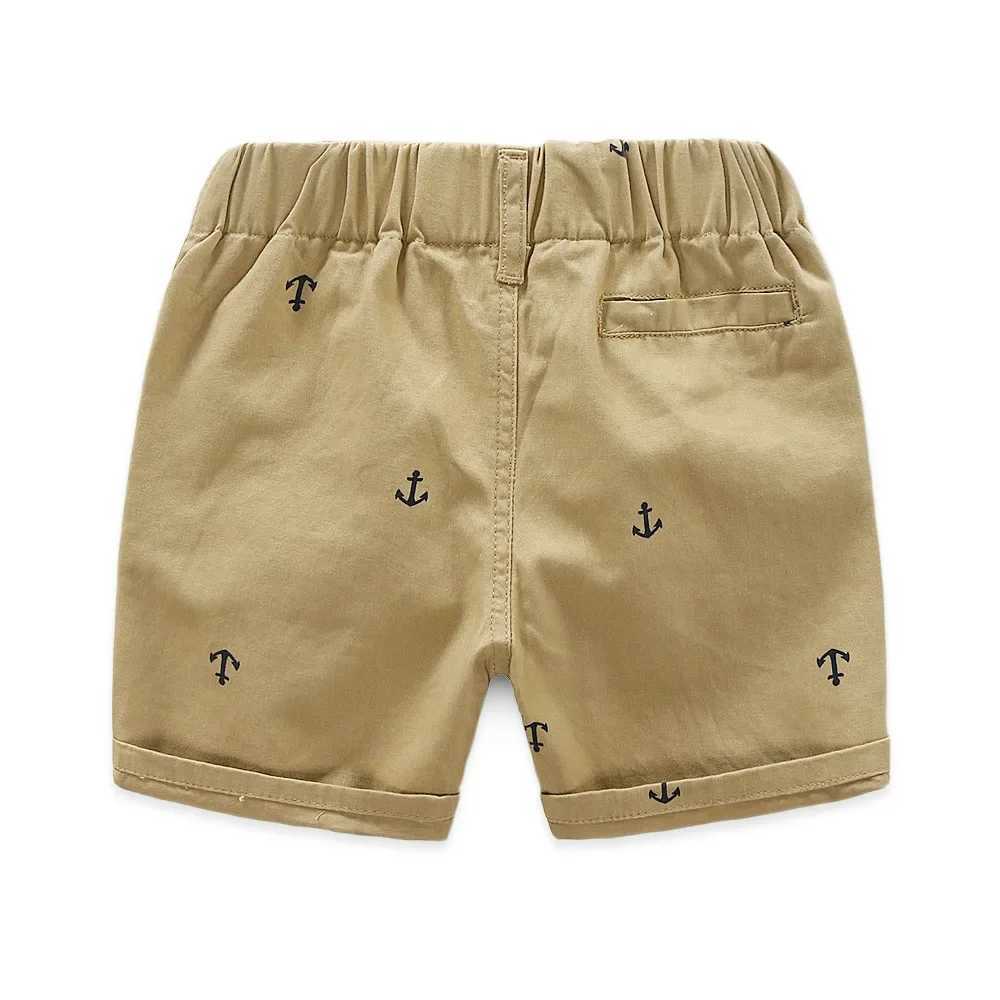 2-9 year old childrens shorts summer cotton anchor boys beach shorts casual Capris baby clothing KF553 Z250410