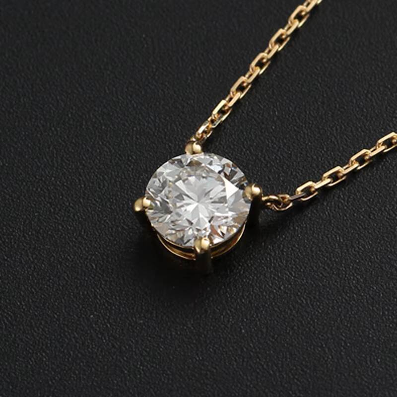 Wholesale Moissanite Diamond Jewelri Customized 9/10/14/18K Moissanite Pendant Necklace for Woman Gift