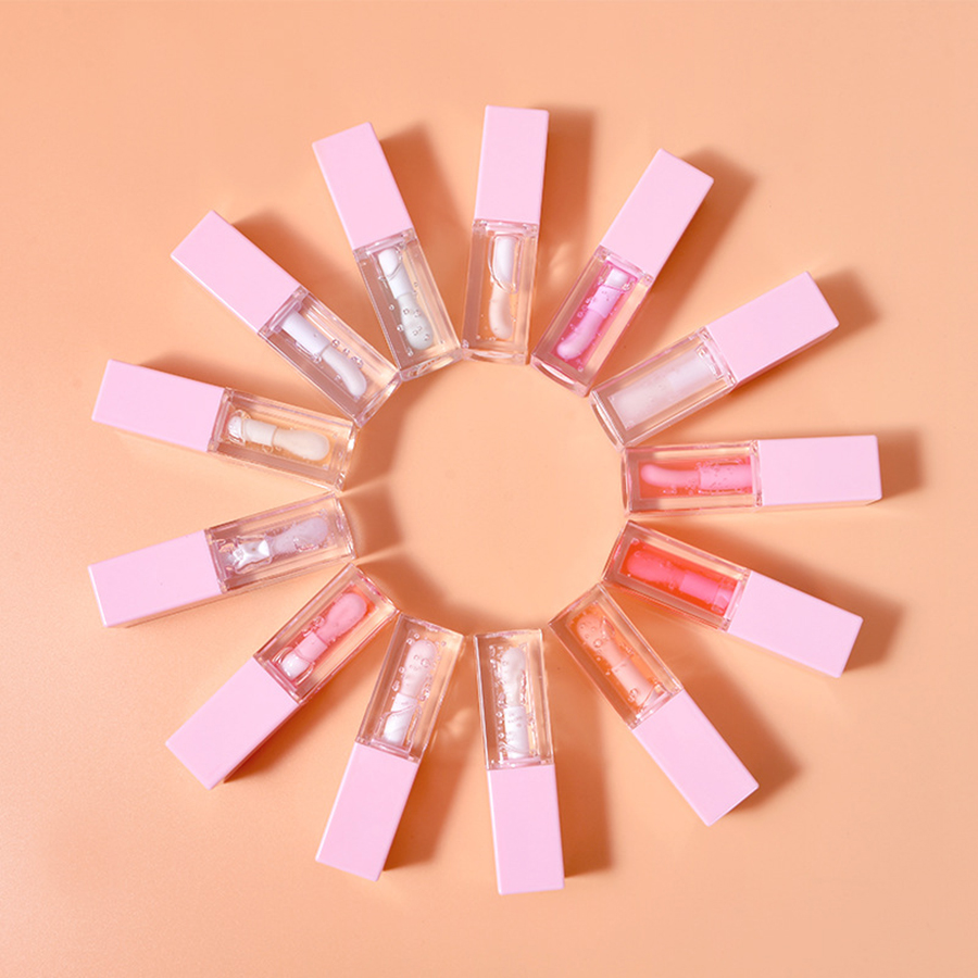13 colors Fruit Watermelon Waterlight Mirror Lip Glaze Aloe Lip Color Strawberry Lip Lotion Tender Lip Honey Dudu Mouth Transparent Glass lipstick Lip