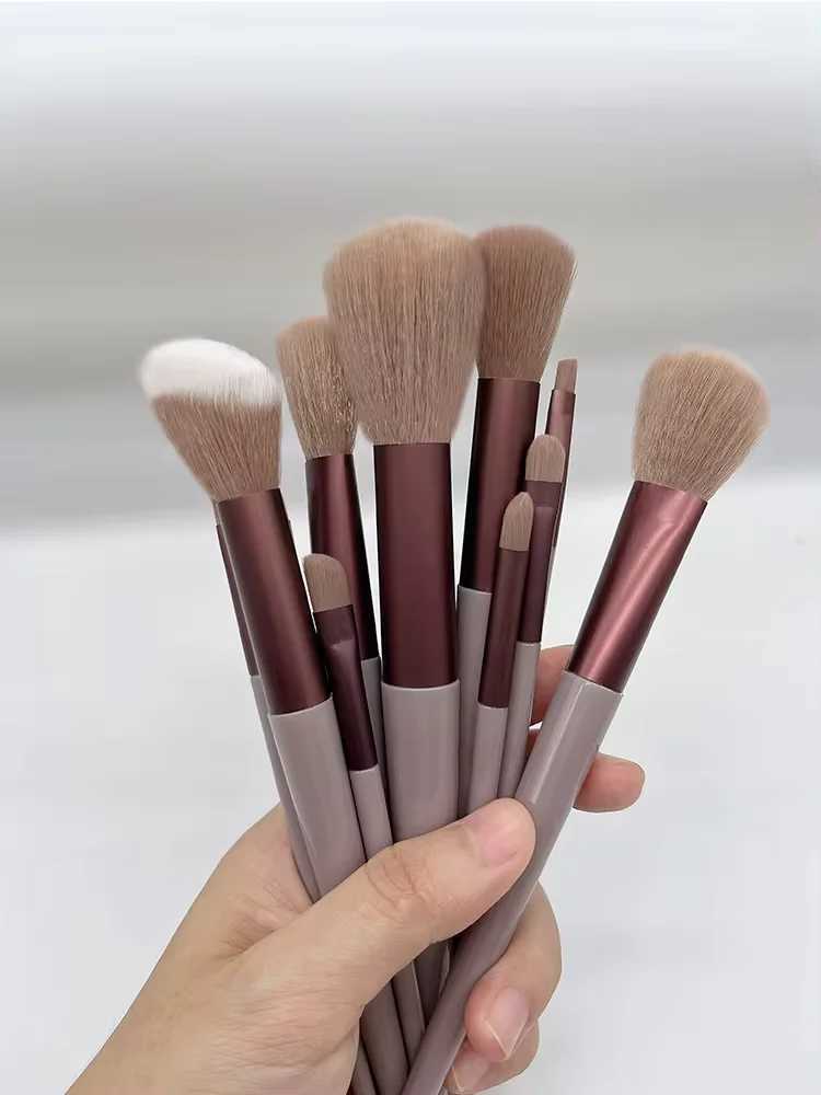 13/15PCS Makeup Brushes Set Eye Shadow Foundation Women Cosmetic Brush Eyeshadow Blush Beauty Soft Make Up Tools Bag L251110