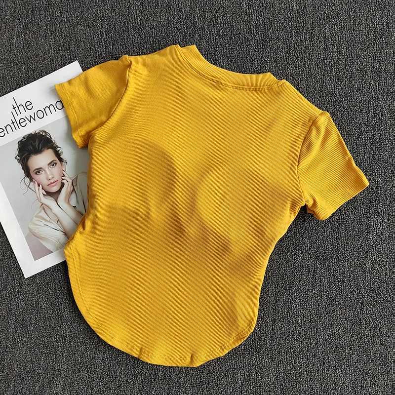 Sports bra mat yoga short sleeved T-shirt suitable for womens summer leisure fitness running topXJ250410
