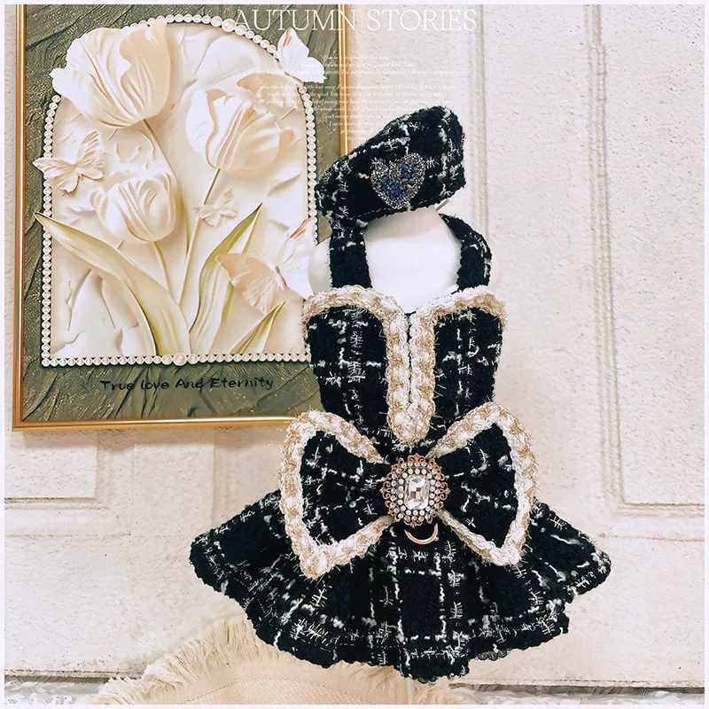 Luxury CLASSic Thickened Pet Dress Autumn Winter Custom-Made Exquisite Dog Coat Skirt Thickened J251110