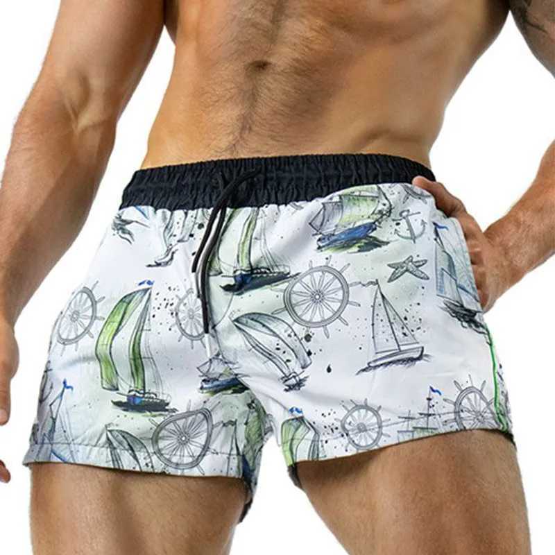 Mens sports shorts lightweight breathable quick drying camouflage European and American sizes three-point summer shorts X250410