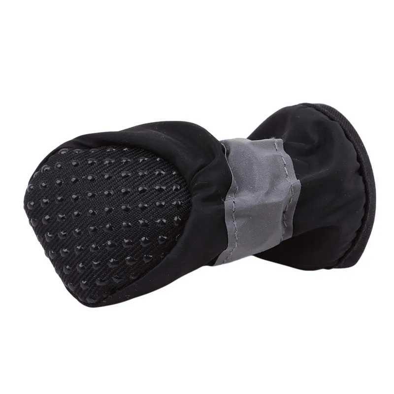 New 4-piece waterproof pet dog shoes anti slip rain boots thick and warm suitable for small cats dogs puppies socks boots T2504010
