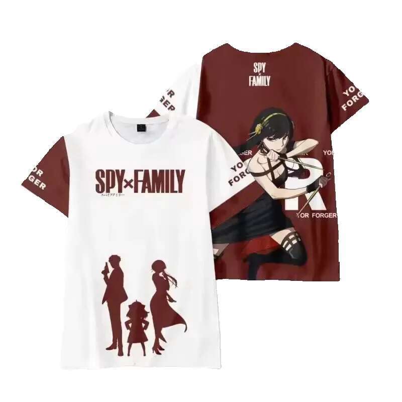Spy X Home 3D Printed Anime Haruku Kawaii Girl Anya Boy Role Playing, Oversized T-shirt, Children's Gift