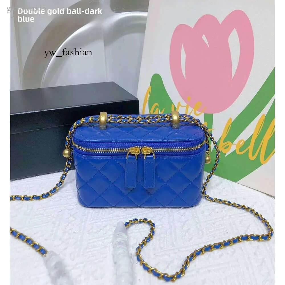 Designer Cc Bag Chan Bag Tweed Style Genuine Leather Women's Gold Ball Argyll Chan Bag High-End Feel Lipstick Crossbody Small Square Bag 2F8 369