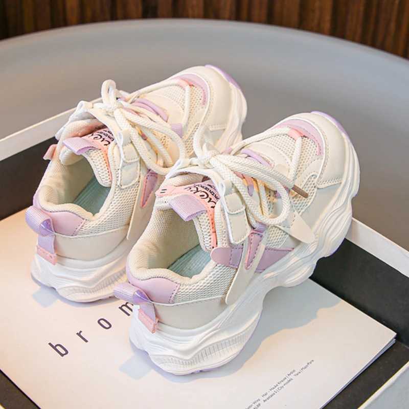 Spring Girl Shoes New Fashion Versatile Child Sneakers Comfort Soft Sole Anti Slip Casual Shoe Trendy Simple Breathable Boy Shoe W251110