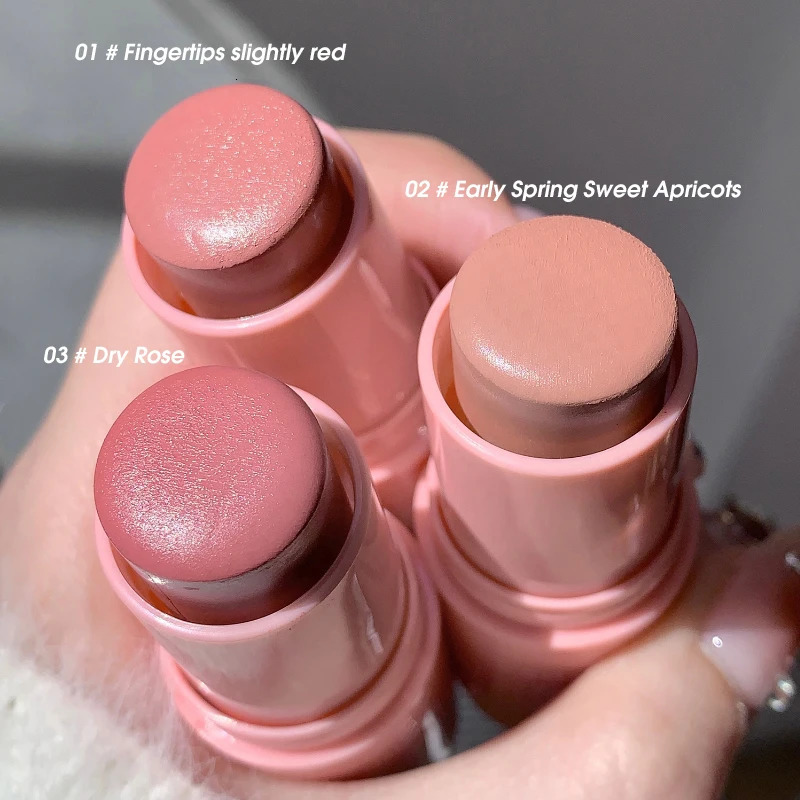 SHAQINUO Energizing Blush Stick Natural matte finish creamy texture easy to mix for a youthful shine 250325