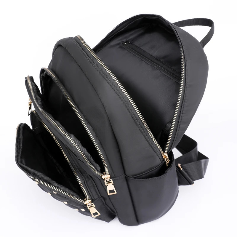 Fashion Bagpack Women High Quality Nylon Backpacks Female Big Travel Back Pack Large School Bags for Teenage Girls Shoulder Bag 250407