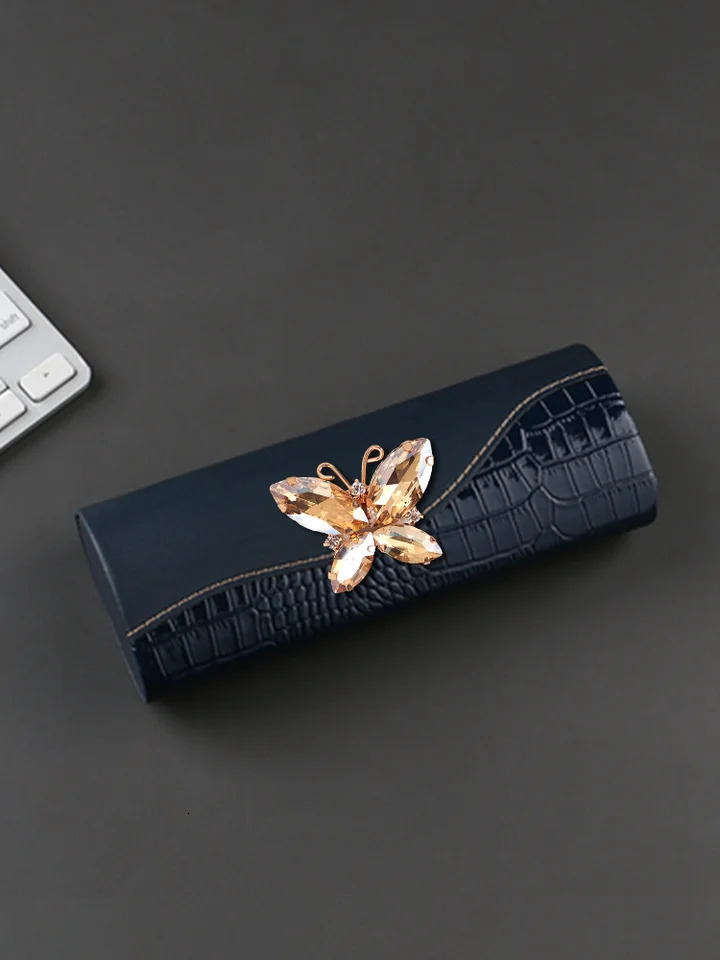 Womens glasses case with elite perfect for Myopia glasses crazy style decoration 250409