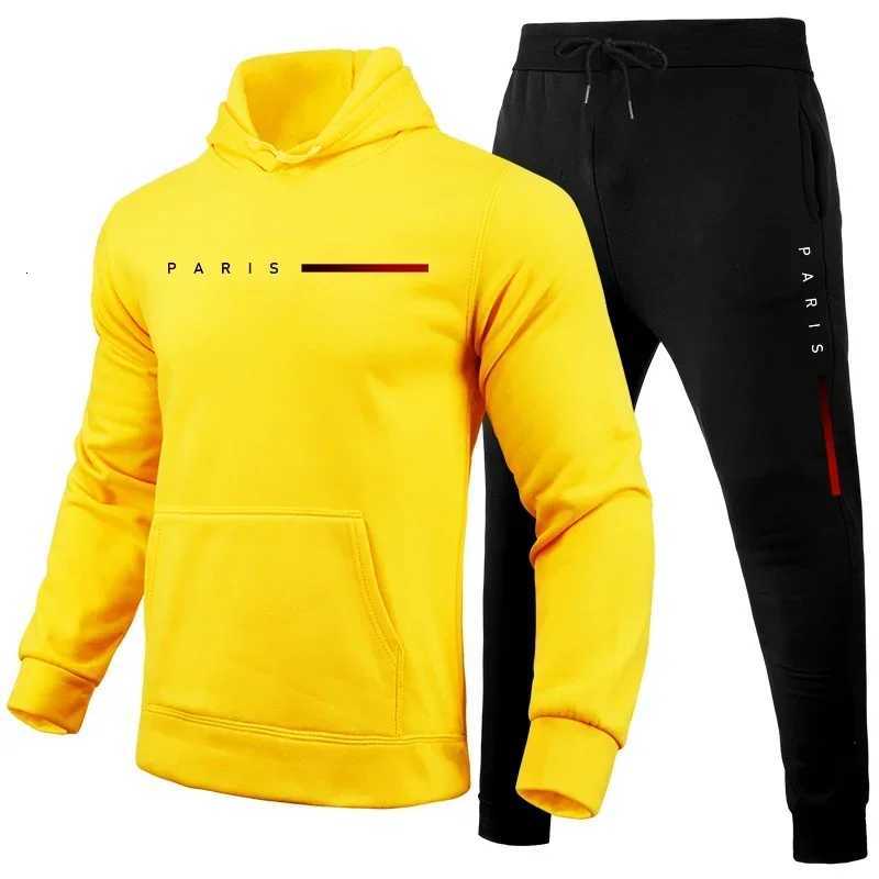 Male Casual Tracksuit 2pcs Set Urban Fashion Hoodies and Sweatpants High Quality Mens Home Outdoor Comfortable Sportswear W251110