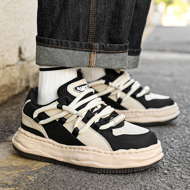 Sneakers National Trend Versatile Dissolving Men's Thick Sole Stylish Fashion Casual Sports Shoes