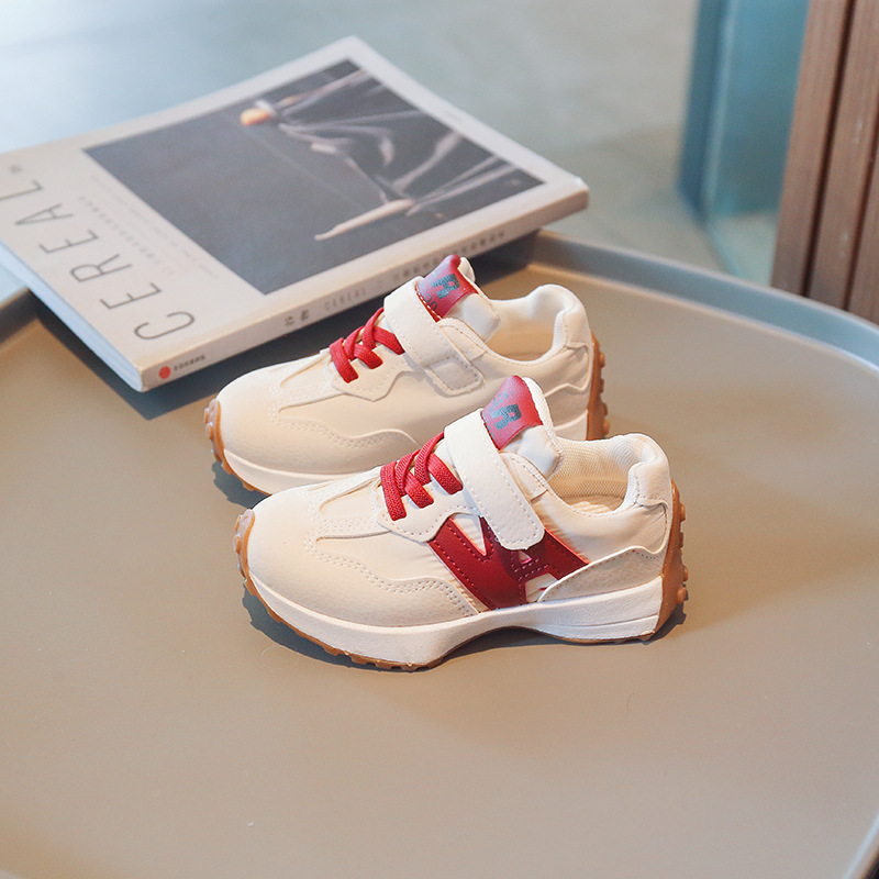 Boys and Girls Sport Shoes Children's Casual Shoes Fashion Hook Anti-slip Walkfashion Kids Footwears Soft Bottom Toddler Walking Shoes New Sizes 