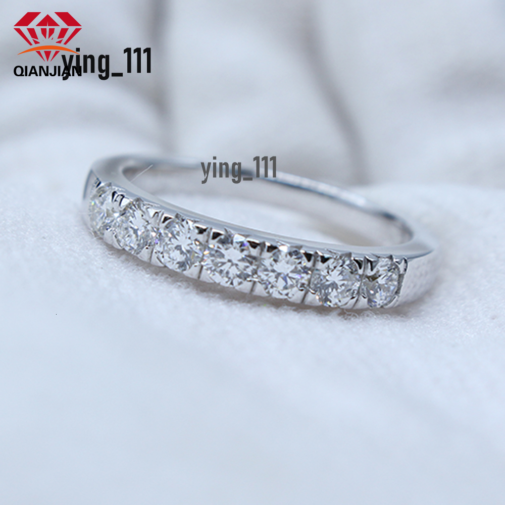 Luxury Real 18K Gold Engagement and Wedding Solitaire Ring VVS Moissanite Diamond for Women Princess GRA Diamond Wedding Ring