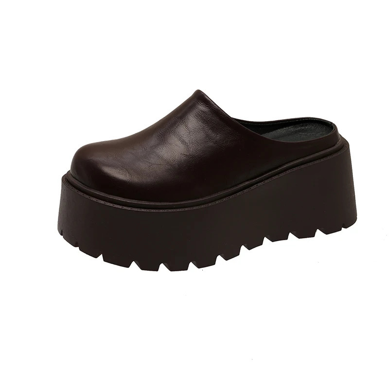 Flats Platform Women Slippers Fashion Autumn Mules Shoes Casual Slingback Cozy Shoes Woman Slides Trend Ladies Flip Flops 251107