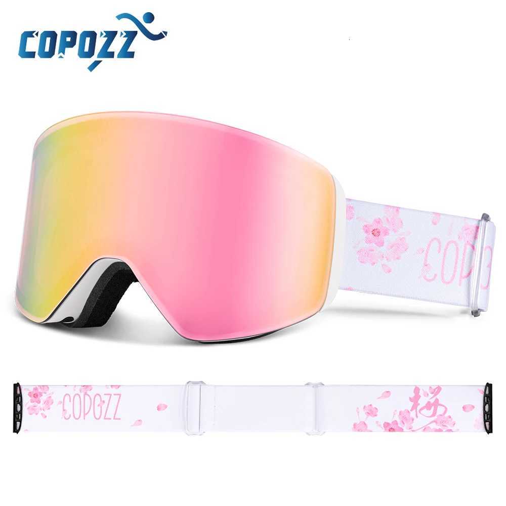 COPOZZ Winter Professional Men Women Ski Goggles Set Magnetic Quick-Change Double Layers Anti-Fog Snowboard Goggles Adults K251110